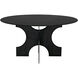 Element 59 X 59 inch Matte Black Dining Table
