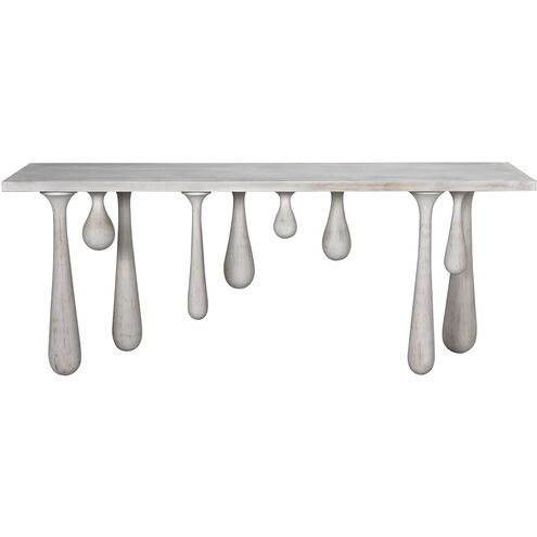 Drop 76 X 20 inch White Wash Console
