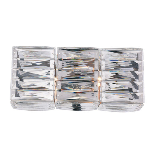 Cuvette 2 Light 14 inch Chrome Vanity Wall Light, Royal Cut Clear Crystal