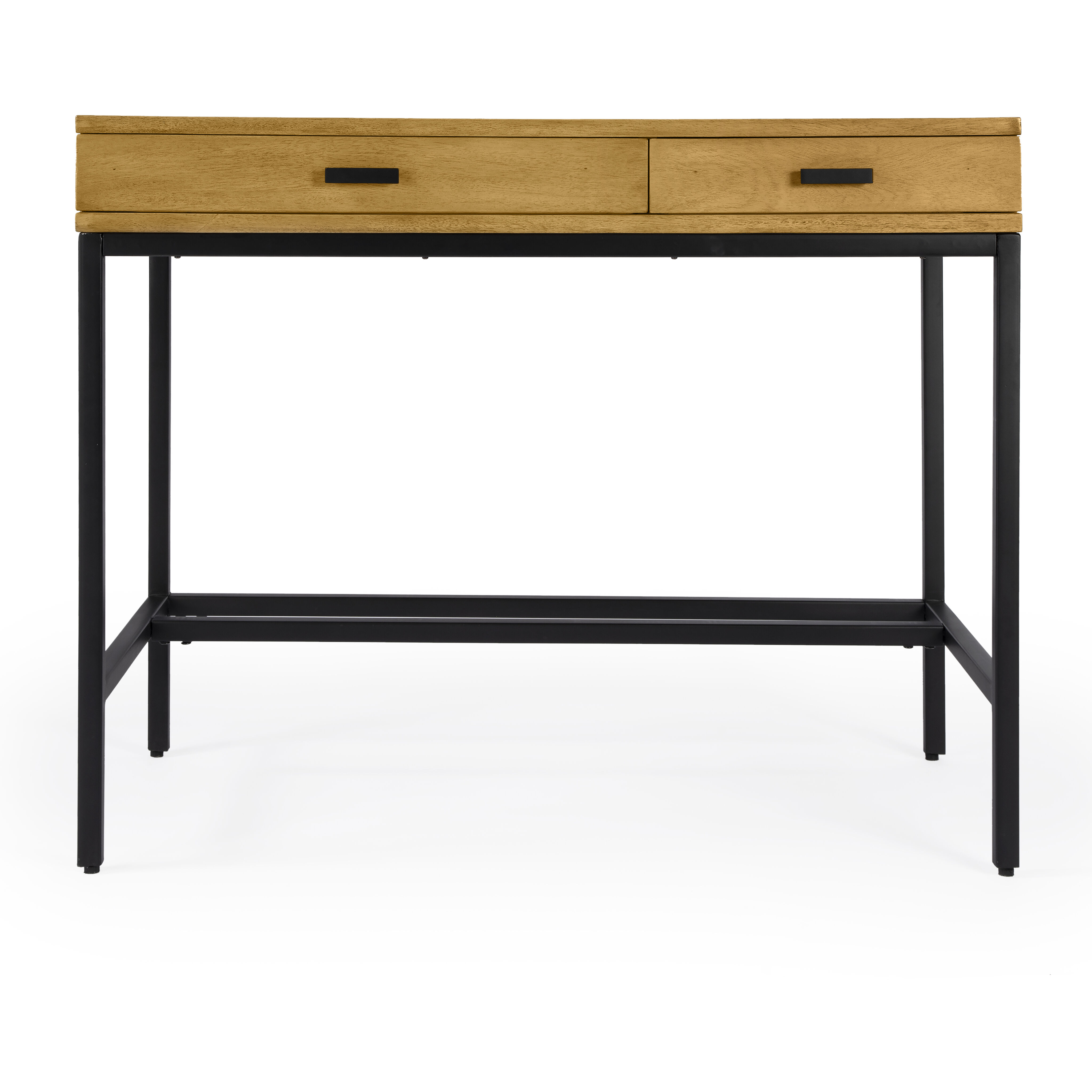 Hans 2-Drawer Writing Desk in Light Brown