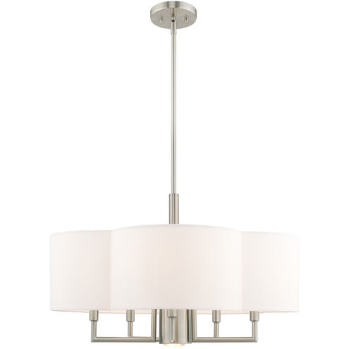 Chelsea 6 Light 24 inch Brushed Nickel Pendant Chandelier Ceiling Light