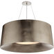 Barbara Barry Halo 3 Light 27.5 inch Burnished Silver Leaf Hanging Shade Ceiling Light, Medium