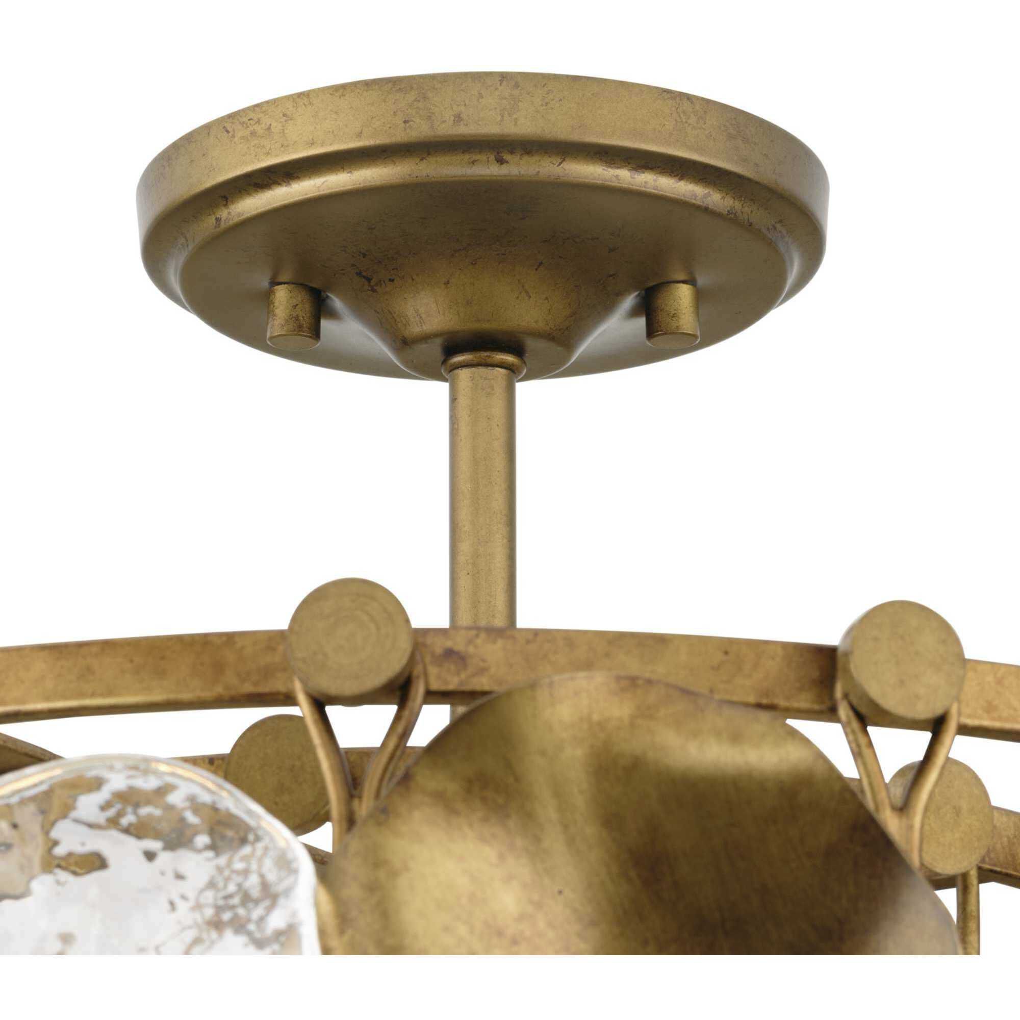 Loretta 3 Light 18 inch Gold Ombre Pendant Ceiling Light, Design Series