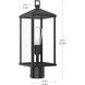 Cantley 1 Light 18.25 inch Matte Black Outdoor Post Mount Lantern Light