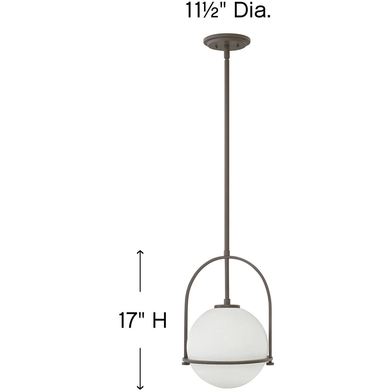 Somerset 1 Light 11.5 inch Buckeye Bronze Indoor Pendant Ceiling Light