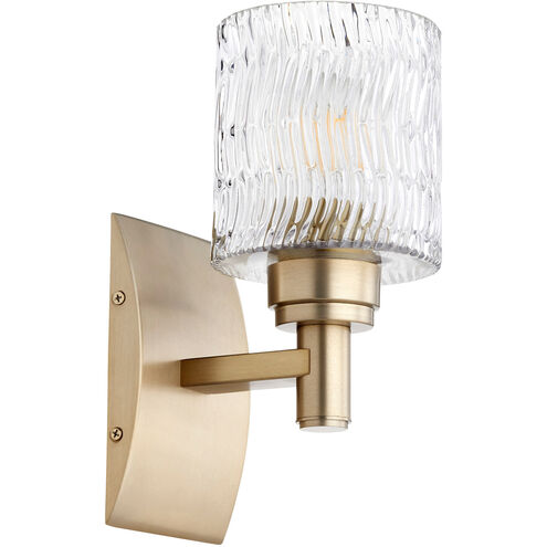 Stadium Wall Mount Wall Light in Aged Brass