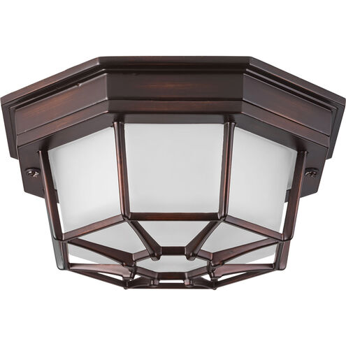Milford LED 9 inch Antique Bronze Outdoor Flush Mount