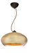 Brio 1 Light Bronze Pendant Ceiling Light in Gold Foil Glass, Halogen