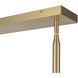 Alora Mood Maris Linear Pendant Ceiling Light in Brushed Gold