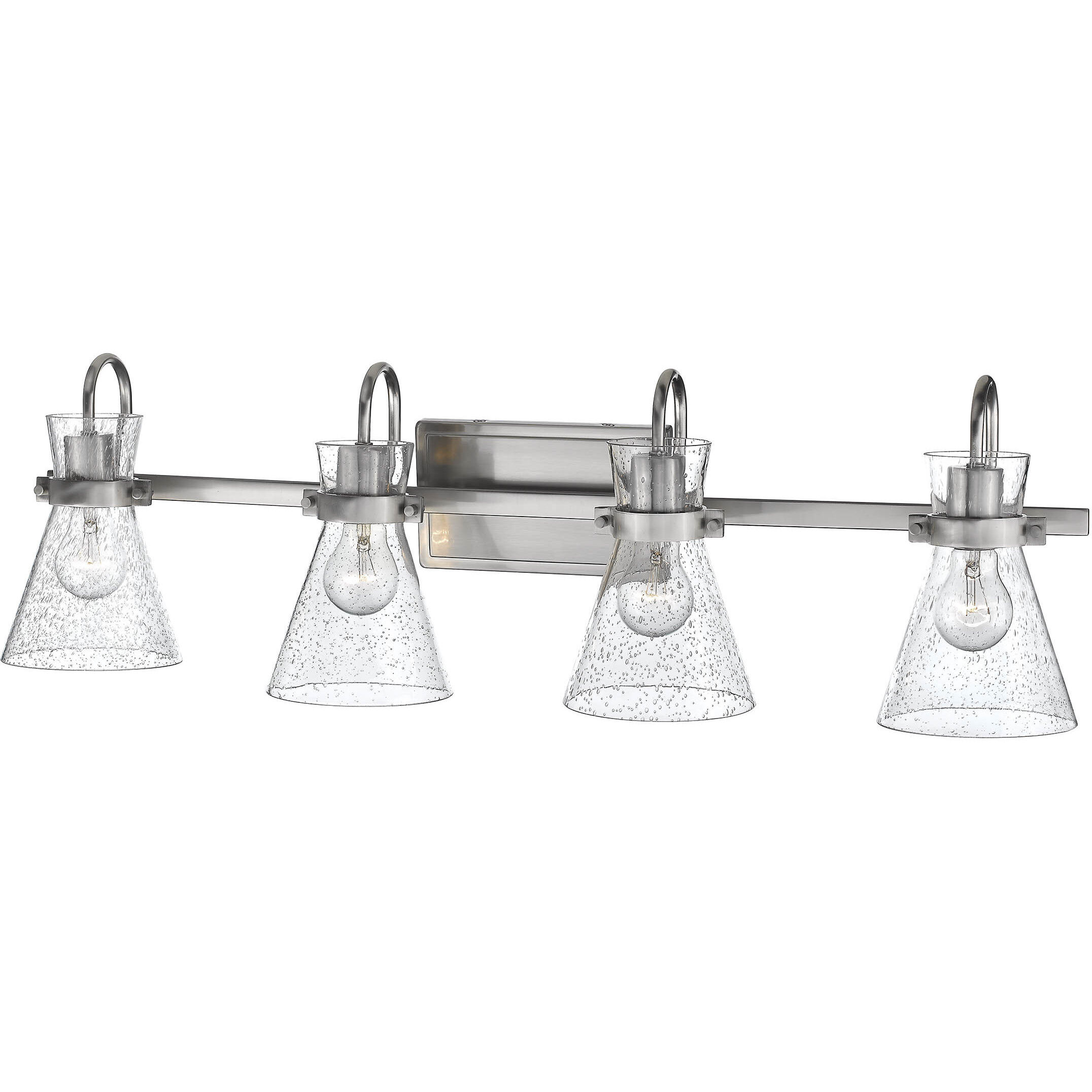 Layton 4 Light 32 inch Brushed Nickel Vanity Light Wall Light