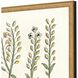 Florals Collection Antique Gold Wood With Embossed Weave Pattern Framed Art