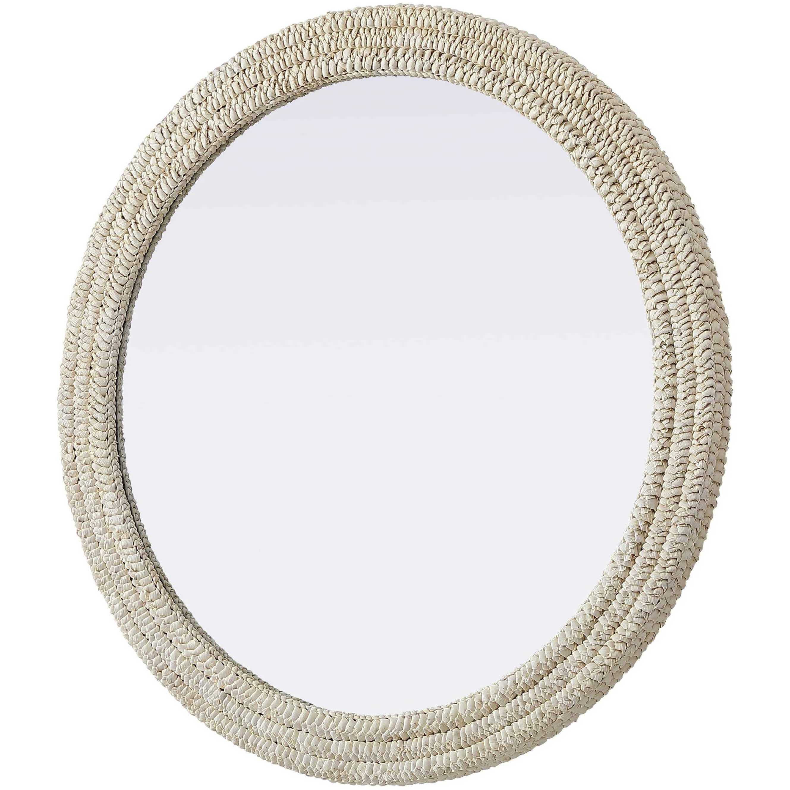 Marlowe 42 X 42 inch Linen White Mirror