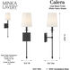 Calera 1 Light Coal Black Wall Sconce Wall Light