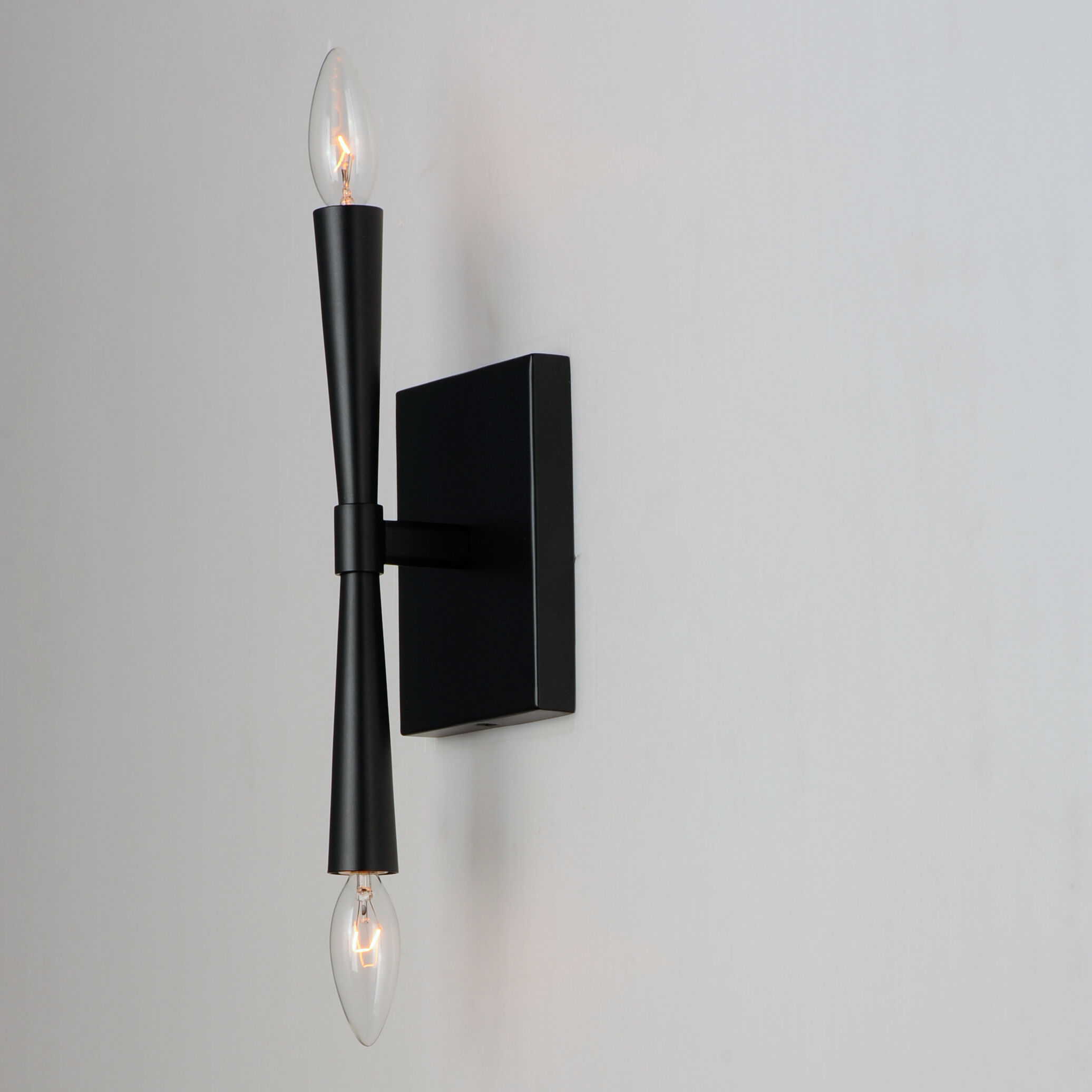 Rome 2 Light 5 inch Black ADA Wall Sconce Wall Light