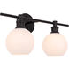 Collier 2 Light 19 inch Black Wall sconce Wall Light