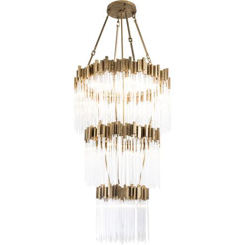 Matrix 19 Light 30 inch Havana Gold Chandelier Ceiling Light in 18