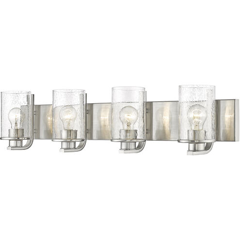 Beckett 4 Light 34 inch Brushed Nickel Vanity Wall Light