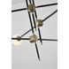 Canada LED 39 inch Black Chandelier Ceiling Light