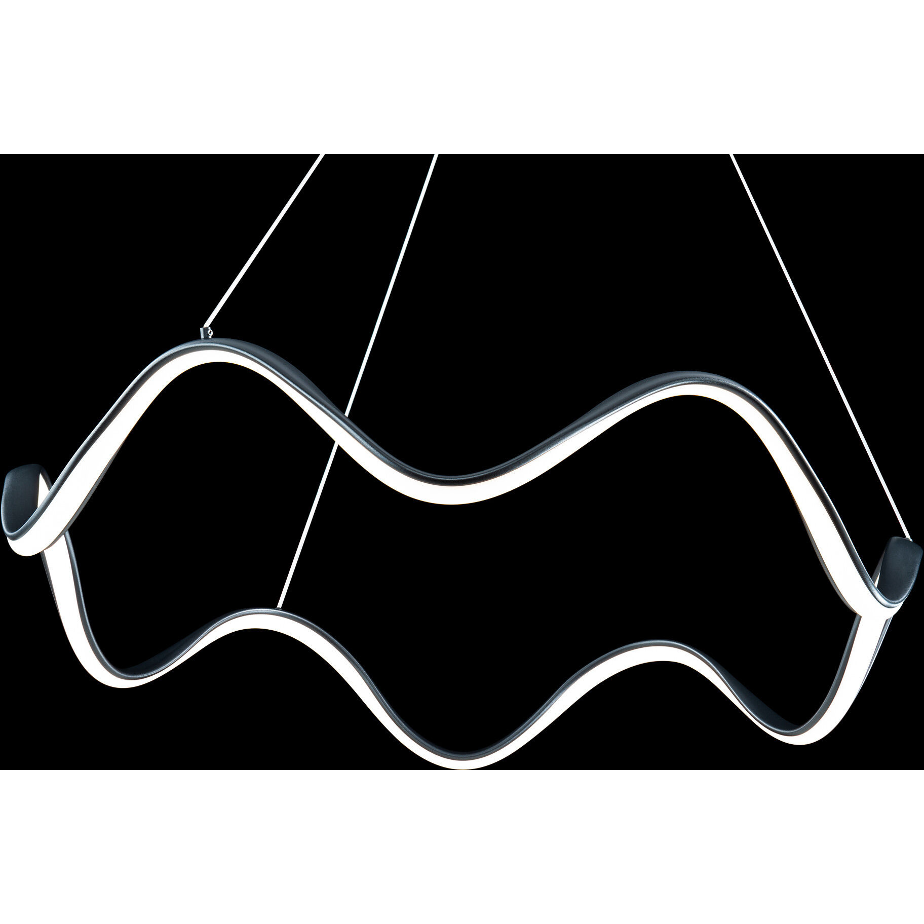 Morae LED 29.88 inch Brushed Nickel Pendant Ceiling Light, dweLED