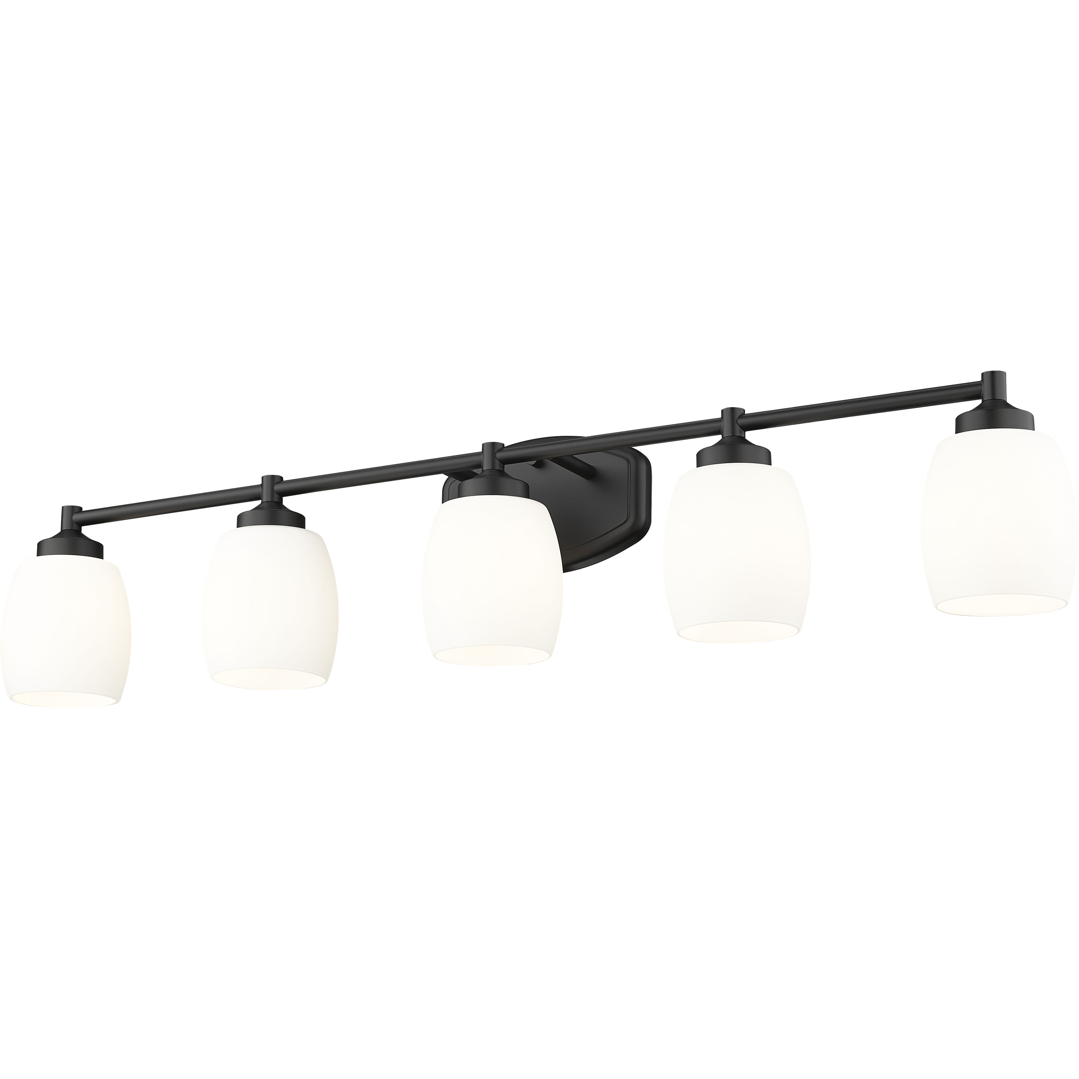 Kendrick 5 Light 39.25 inch Matte Black Bath Vanity Light Wall Light