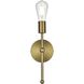Keely 1 Light 5 inch Satin Gold Bath Sconce Wall Light
