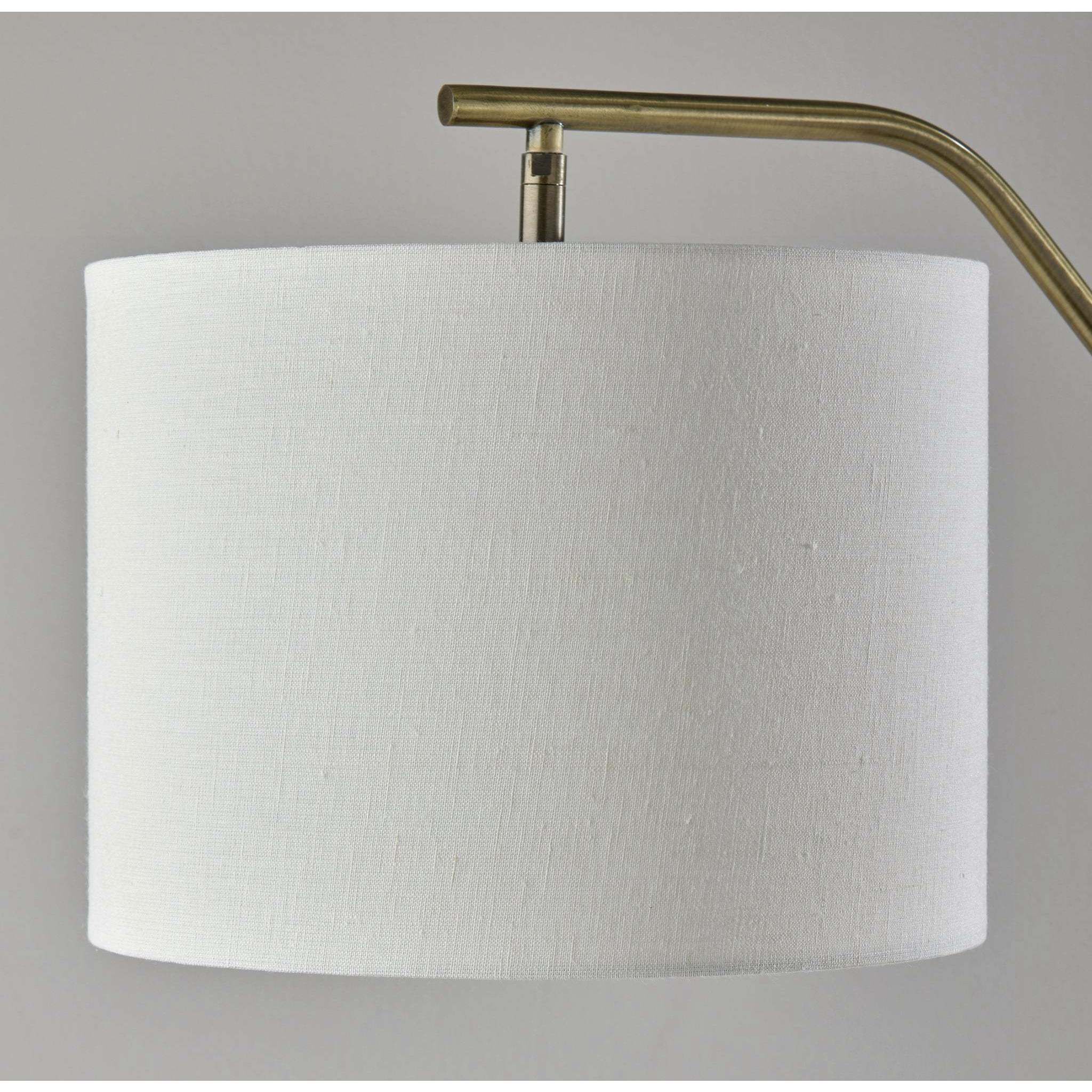 Milo 60 inch 100.00 watt Antique Brass Floor Lamp Portable Light, Simplee Adesso