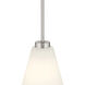 Strayhan 1 Light 5.75 inch Brushed Nickel Mini Pendant Ceiling Light