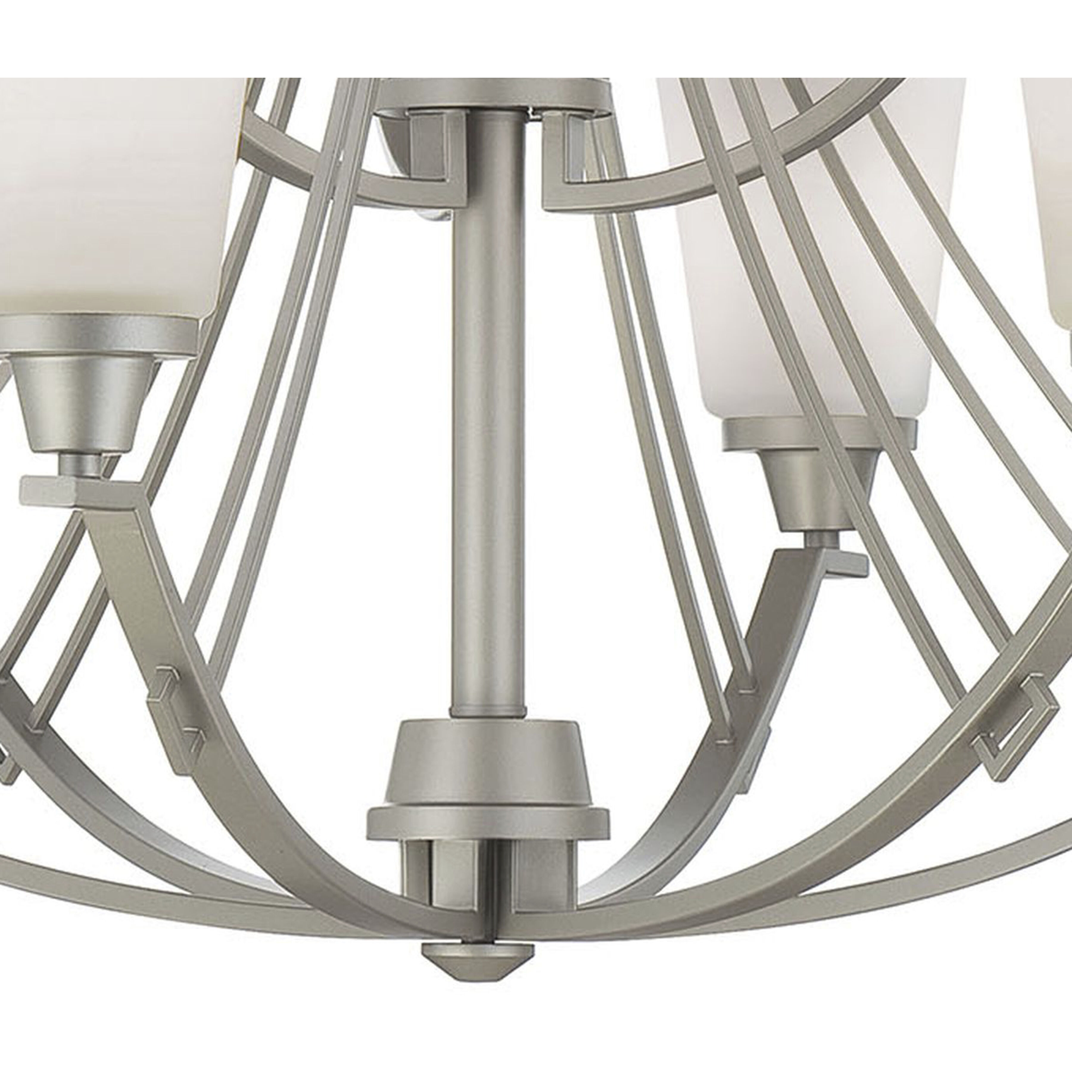 Wright 9 Light 33 inch Matte Nickel Chandelier Ceiling Light