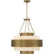 Davenport 6 Light 28 inch Antique Patina Pendant Ceiling Light