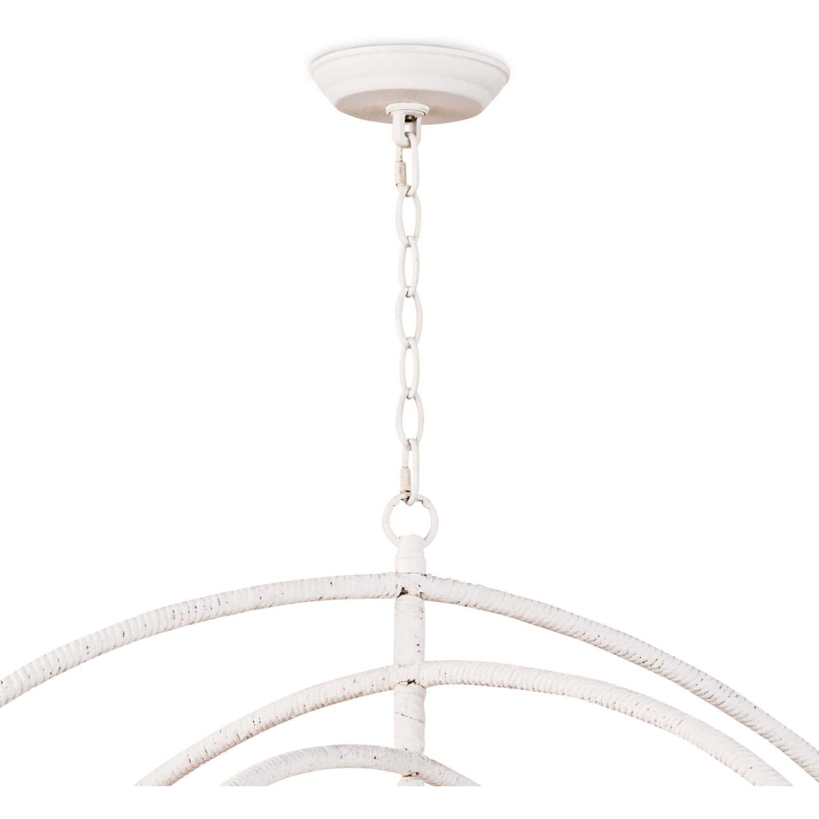 Sail 4 Light 35 inch White Chandelier Ceiling Light