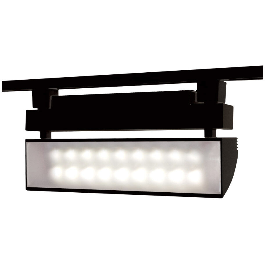 Wall Wash 1 Light 120 Black Track Head Ceiling Light in 2700K