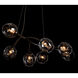Vine 7 Light 49.3 inch Black Pendant Ceiling Light