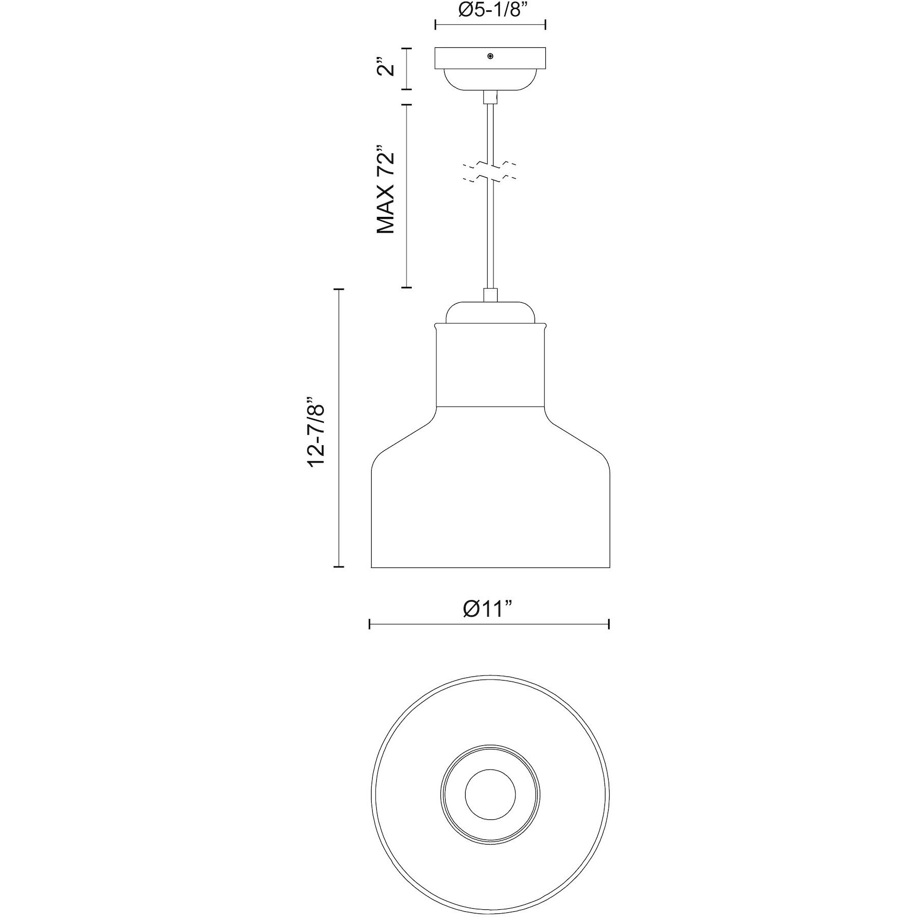 Alora Mood Westlake Pendant Ceiling Light in Matte Black