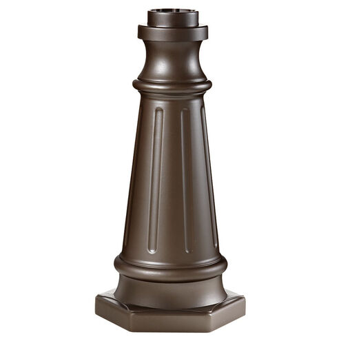 Outdoor Post Base 19.5 inch Oil Rubbed Bronze Outdoor Post Base