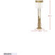 Matrix 68 inch 5 watt Havana Gold Floor Lamp Portable Light