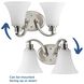 Joy 2 Light 14 inch Brushed Nickel Bath Vanity Wall Light