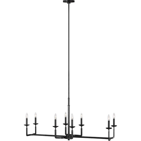 Ansley 8 Light 14.63 inch Aged Iron Chandelier Ceiling Light