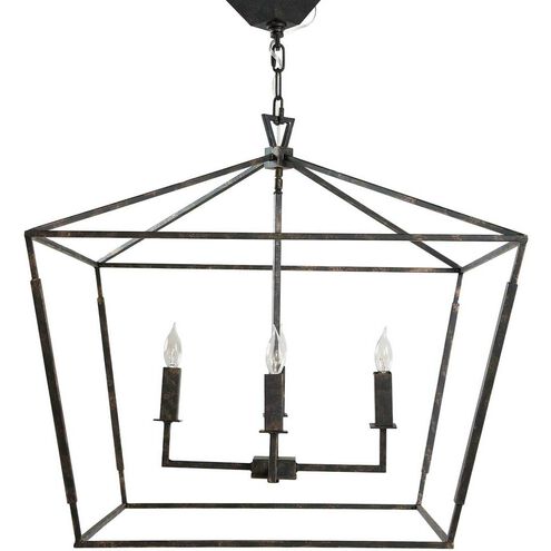 Arnold 4 Light 24.25 inch Antique Bronze Chandelier Ceiling Light