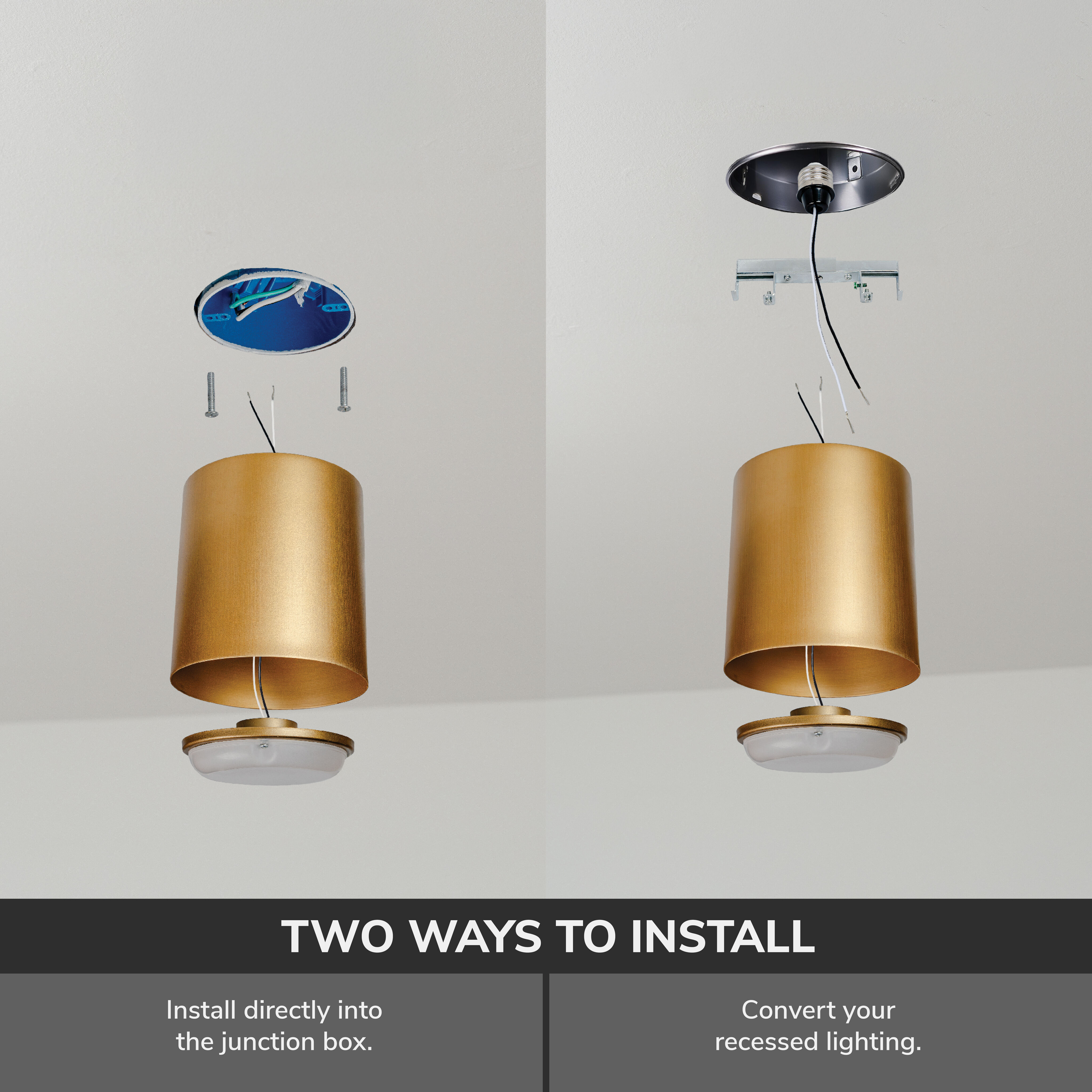 Canoga 1 Light 5 inch Luxe Gold Flush Mount Ceiling Light, Small