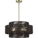 Acordia 5 Light 22 inch Antique Brass Pendant Chandelier Ceiling Light