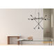 Proton LED 40 inch Polished Black Nickel Pendant Ceiling Light