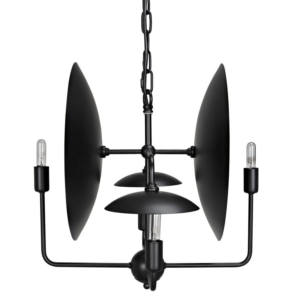 Satellite 4 Light 23 inch Matte Black Pendant Ceiling Light