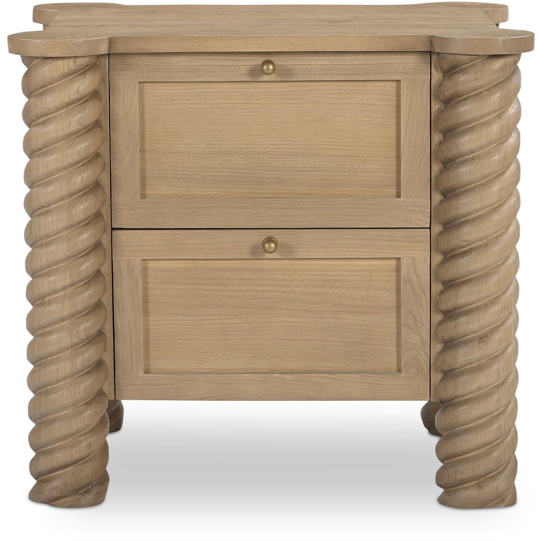 Treccia 27.5 X 25.25 inch Natural Nightstand