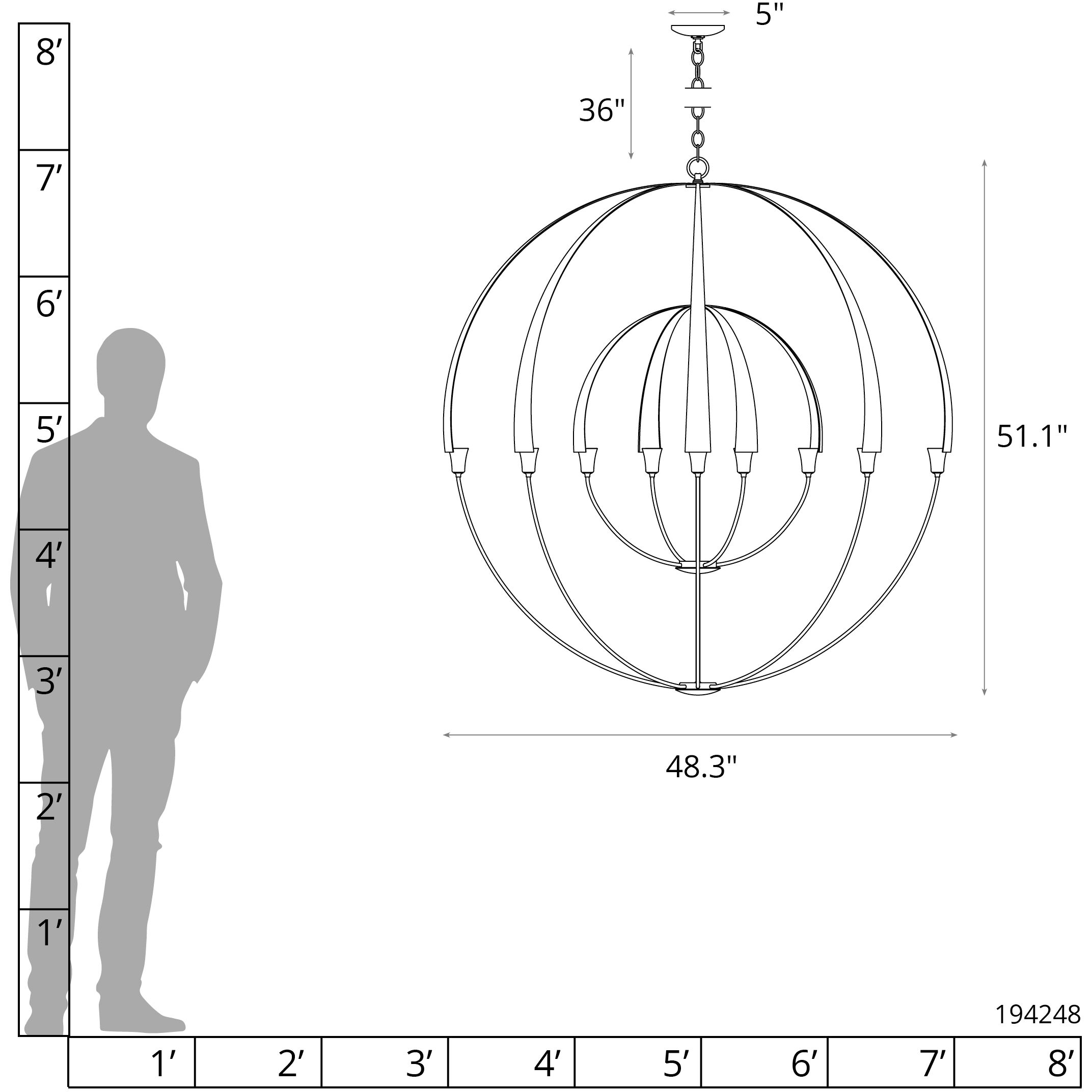 Double Cirque 12 Light 48.3 inch Modern Brass Large Scale Chandelier Ceiling Light, Large Scale