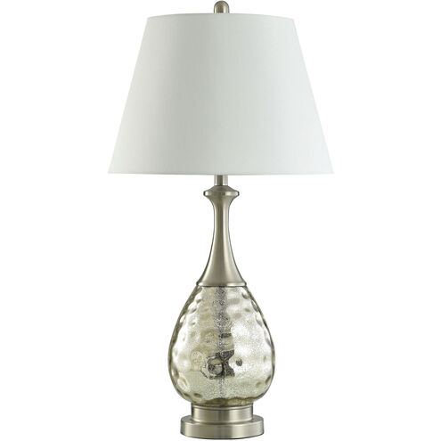 Cameron 33.5 inch 60.00 watt Mercury Glass and Silver Table Lamp Portable Light