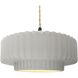 Radiance 1 Light 16.25 inch Bisque and Matte Black Pendant Ceiling Light