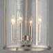Sentinel 4 Light 12 inch Satin Nickel Single Pendant Ceiling Light