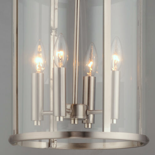 Sentinel 4 Light 12 inch Satin Nickel Single Pendant Ceiling Light