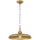 Crowne 1 Light 16 inch Legacy Brass Pendant Ceiling Light
