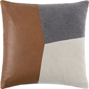 Branson 20 inch Dark Brown Pillow Kit in 20 x 20, Square